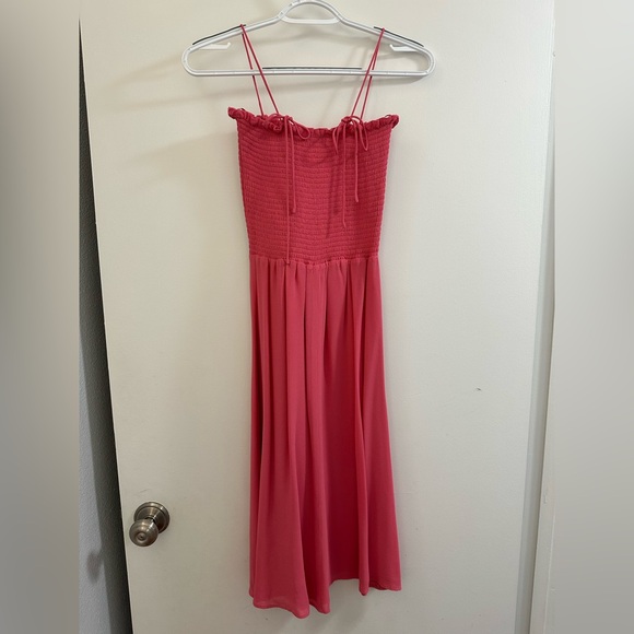 Reformation pink Smocked Maxi Dress - Picture 1 of 3